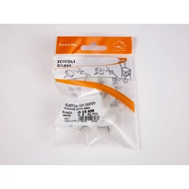 PADLÓVÉDŐ CSÚSZTATÓSZEG 25mm SZEGGEL 8db/Blister FEHÉR
