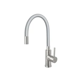 Ferro Zumba rozsdamentes acél, szürke csaptelep flexibilis kifolyócsővel BZA4SSS