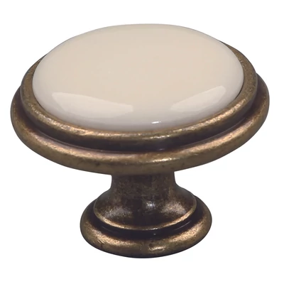 TULIP Bútorgomb Margarita óarany/porcelán bézs