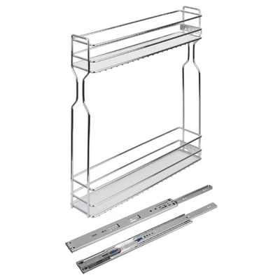 K-StrongWire KRÓM drótkosár 150 mm szekrényhez, csillapított golyós fióksínnel
