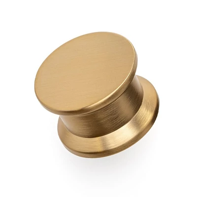Fogantyú  Viefe OH!  gomb, fém, 40mm, csiszolt sárgaréz