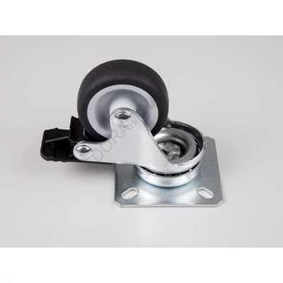 BELTÉRI BÚTORGÖRGŐ 111/NGF.050P FÉKEZŐS TALPAS 50mm  50kg KRÓM-FEKETE