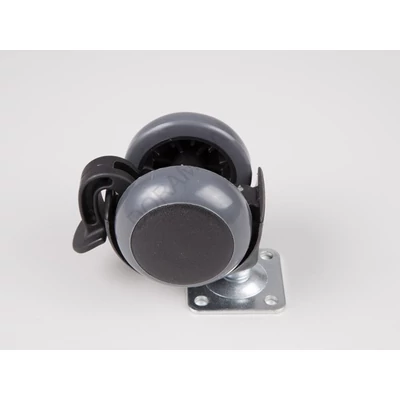 BELTÉRI BÚTORGÖRGŐ 311/MF.050 FÉKEZŐS TALPAS 50mm  35kg FEKETE-SZÜRKE