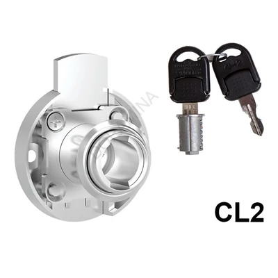 CL BÚTORZÁR 708-CL2 FIÓKZÁR D=39,4mm NIKKEL