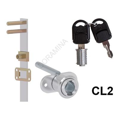 CL BÚTORZÁR 703-CL2 KÖZPONTI FIÓKZÁR ELÖLRŐL 18x42mm, 600mm NIKKEL