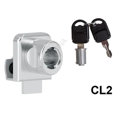 CL BÚTORZÁR 624-CL2 ÜVEGAJTÓ ZÁR 34x30mm MATT KRÓM