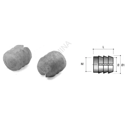 ÖSSZEHÚZÓ BU11 DÜBEL M4 8x10mm NATUR