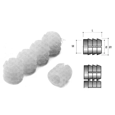 ÖSSZEHÚZÓ BU18 DÜBEL M6 10x11mm NATUR