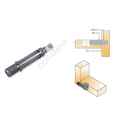 ÖSSZEHÚZÓ EXCENTERSZÁR GYORSSZERELŐS 8x34mm FÉM