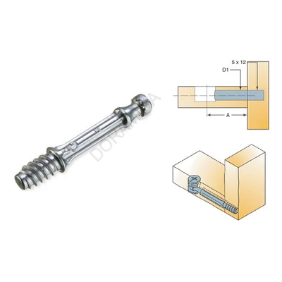 ÖSSZEHÚZÓ EXCENTERSZÁR GYORSSZERELŐS EUR 7x34mm FÉM