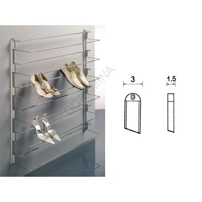 CIPŐTARTÓ 117/A RÖGZÍTŐSÍN 30x30x1120 mm ALUMÍNIUM
