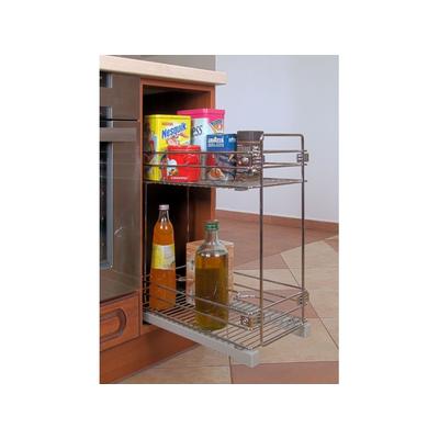 BELSŐ FÉMRÁCS 2102SY/60-50 2 RÉSZES CSILLAPÍTOTT KIHÚZHATÓ POLC 535x535x430mm KRÓM