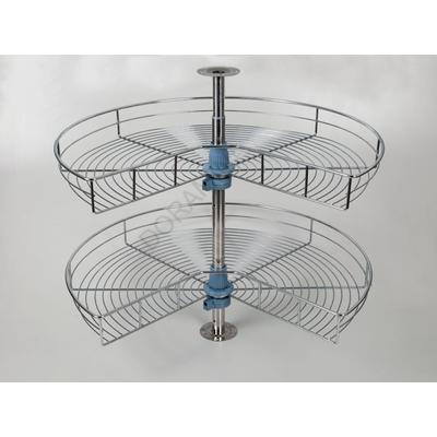 BELSŐ FÉMRÁCS 24313 3/4 FORGÓKOSÁR GARNITÚRA 710x560/790 mm KRÓM