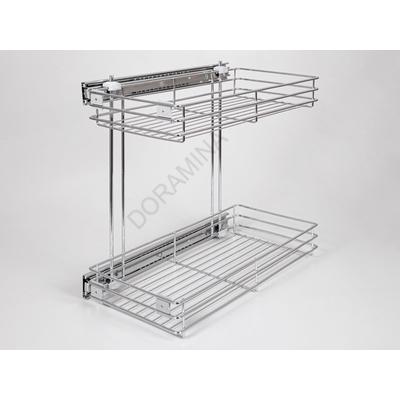 BELSŐ FÉMRÁCS 24251.300 OLDALLAPRA SZERELHETŐ 250x435x475mm KRÓM