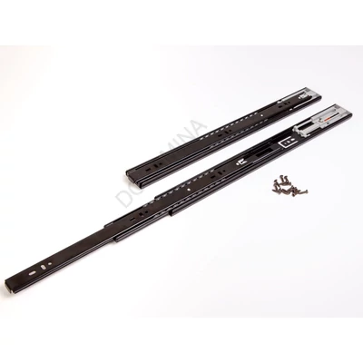 GOLYÓS FIÓKCSÚSZÓ HOME BOX HB45 COMFORT PO BLACK 45mm PUSH-OPEN 250mm TEHERB.:35kg FEKETE