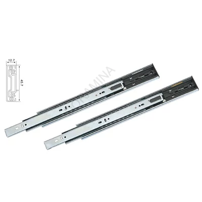 GOLYÓS FIÓKCSÚSZÓ 45SC 45mm ÖNBEHÚZÓS CSILLAPÍTOTT 500mm TEHERB.:40kg ACÉL