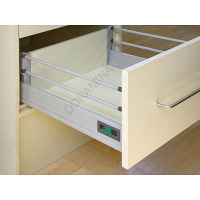 FDS DUPLAFALÚ FÉM FIÓKOLDAL FDS-DF D 350mm MAGASITOTT, 40kg SZÜRKE