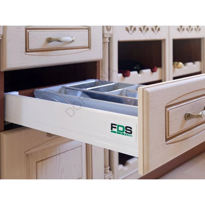FDS DUPLAFALÚ FÉM FIÓKOLDAL FDS-DF A 500mm, 40kg FEHÉR; M01500A-E01