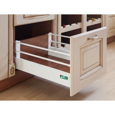 FDS DUPLAFALÚ FÉM FIÓKOLDAL FDS-DF D 270mm MAGASÍTOTT, 40kg FEHÉR