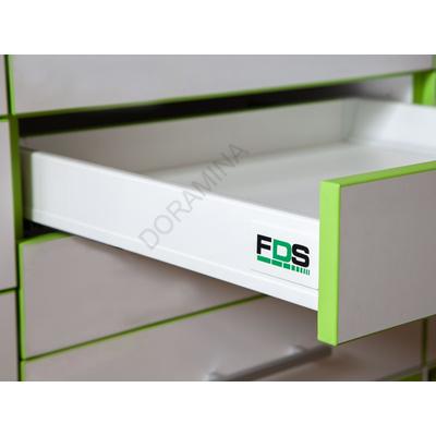 FDS DUPLAFALÚ FÉM FIÓKOLDAL FDS-DF N 500mm, 40kg FEHÉR