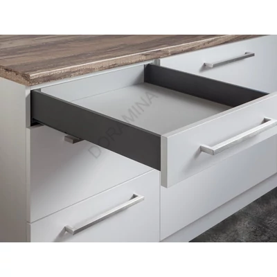 SLIM DUPLAFALÚ FIÓKOLDAL DF-A+ 550mm ANTRACIT