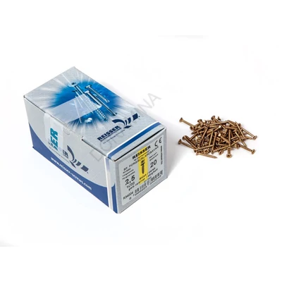 FACSAVAR REISSER 2,5x20mm ACÉL, SÁRGÍTOTT, TÖVIGMENETES 1000db/doboz