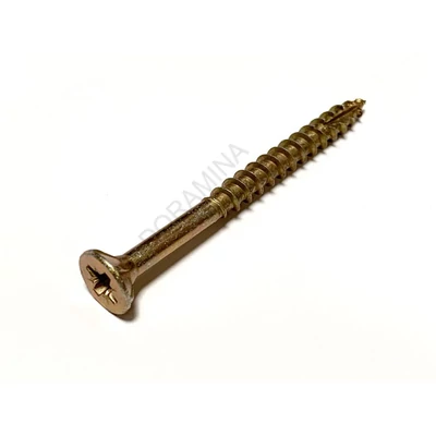 Facsavar 6x70/42  250 db/doboz   Visi, acél, sárgított, részmenetes, PZ, DIN7505