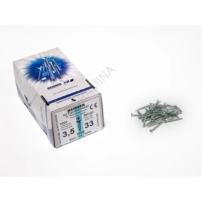 FACSAVAR REISSER 3,5x33mm ACÉL, HORGANYZOTT, TÖVIGMENETES 1000db/doboz