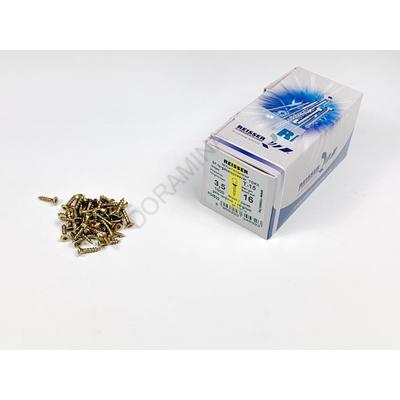 FACSAVAR REISSER 3,5x16mm TORX,  ACÉL, SÁRGÍTOTT, TÖVIGMENETES 1000db/doboz