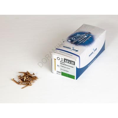 FACSAVAR REISSER 4x35mm TORX,  ACÉL, SÁRGÍTOTT, TÖVIGMENETES 1000db/doboz