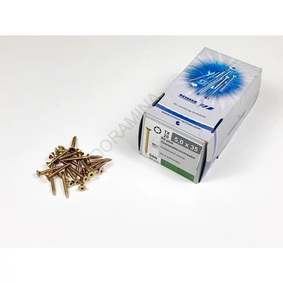 FACSAVAR REISSER 5x35mm TORX,  ACÉL, SÁRGÍTOTT, TÖVIGMENETES 500db/doboz