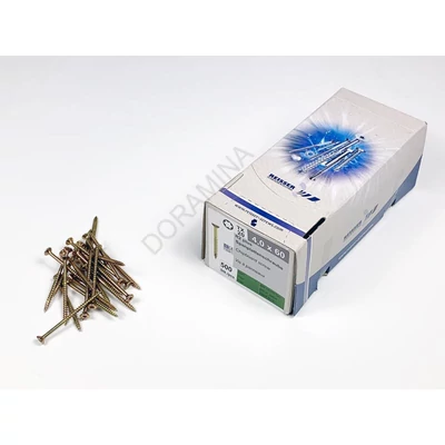 FACSAVAR REISSER 4x60mm TORX,  ACÉL, SÁRGÍTOTT, RÉSZMENETES 500db/doboz