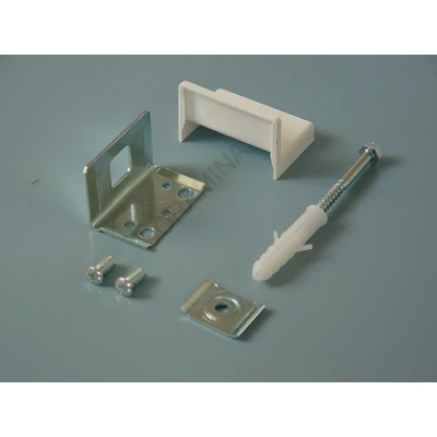 SZEKRÉNY FÜGGESZTŐ 345-ÖS VASALAT TIPLIVEL 52×35×32 mm FEHÉR