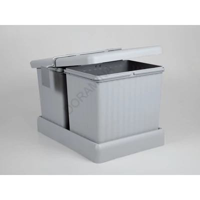HULLADÉKGYŰJTŐ ART 235 2x16L, 330x320x470 mm SZÜRKE; szemetes, kuka