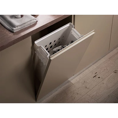 FŰRDŐSZOBAI TÁROLÓ LAB1RIBAC SZENNYESKOSÁR FELFOGATÓ NÉLKÜL 40 L, 222x438x504 mm FEHÉR
