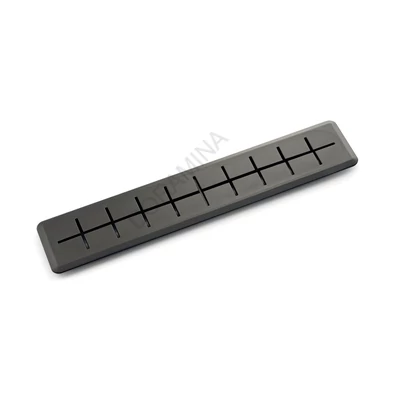 IRODABÚTOR KIEGÉSZÍTŐ KÁBELKIVEZETŐ ART914 HASÍTOTT 207x9x45mm ANTRACIT