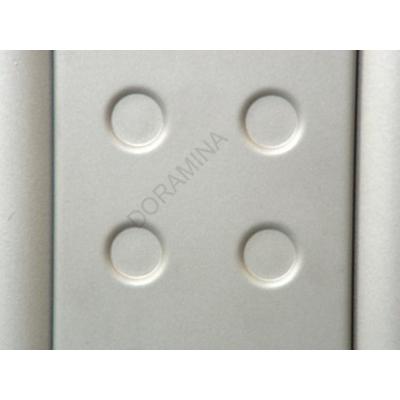 IRODAI ASZTALLÁB BETÉT CANBERRA-PECHINO 615mm RAL9006 KÖRMINTÁS ALUMÍNIUM