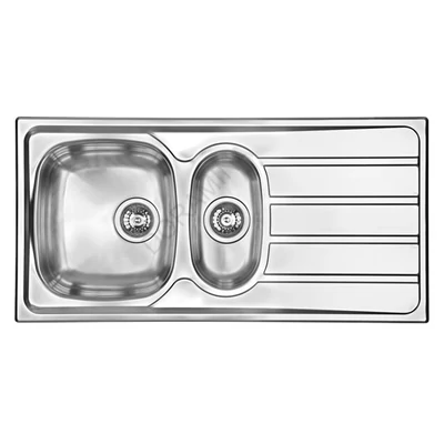 CM MOSOGATÓ UNIVERSAL 1,5 MEDENCE+CSEPEGTETŐ 1000x500mm ACÉL