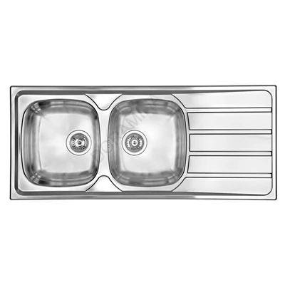 CM MOSOGATÓ UNIVERSAL 2 MEDENCE+CSEPEGTETŐ 1160x500mm ACÉL