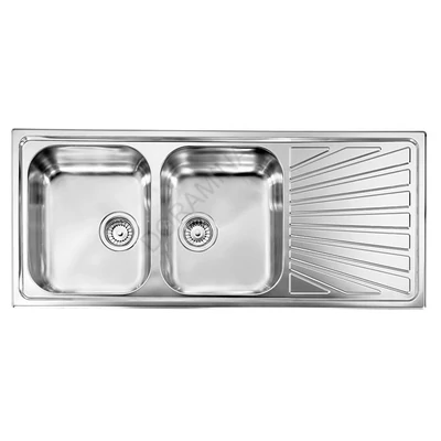 CM MOSOGATÓ COMETA 2 MEDENCE+CSEPEGTETŐ 1160x500mm ACÉL