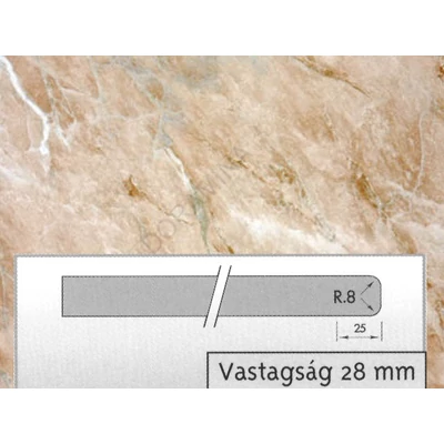 MUNKALAP FAB 3200 GL SALOME NOCE 4200x600x28mm