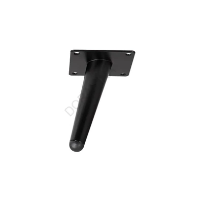 FÉM DESIGN LÁB 19612 DÖNTÖTT KÚPOS 120mm MATT FEKETE