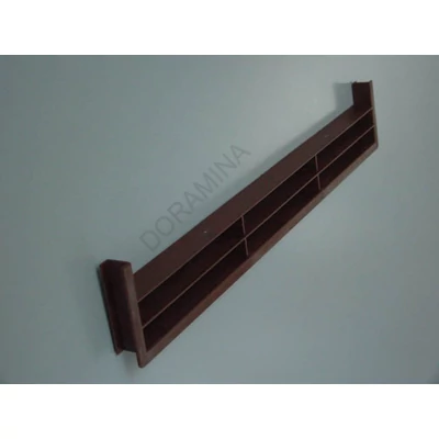 SZELLŐZŐRÁCS MŰANYAG 449 LÁBAZATELEMBE ÉPITHETÖ 390x65x18 mm BARNA