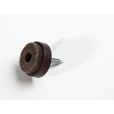 PADLÓVÉDŐ CSÚSZTATÓSZEG 24mm CSAVARRAL BARNA